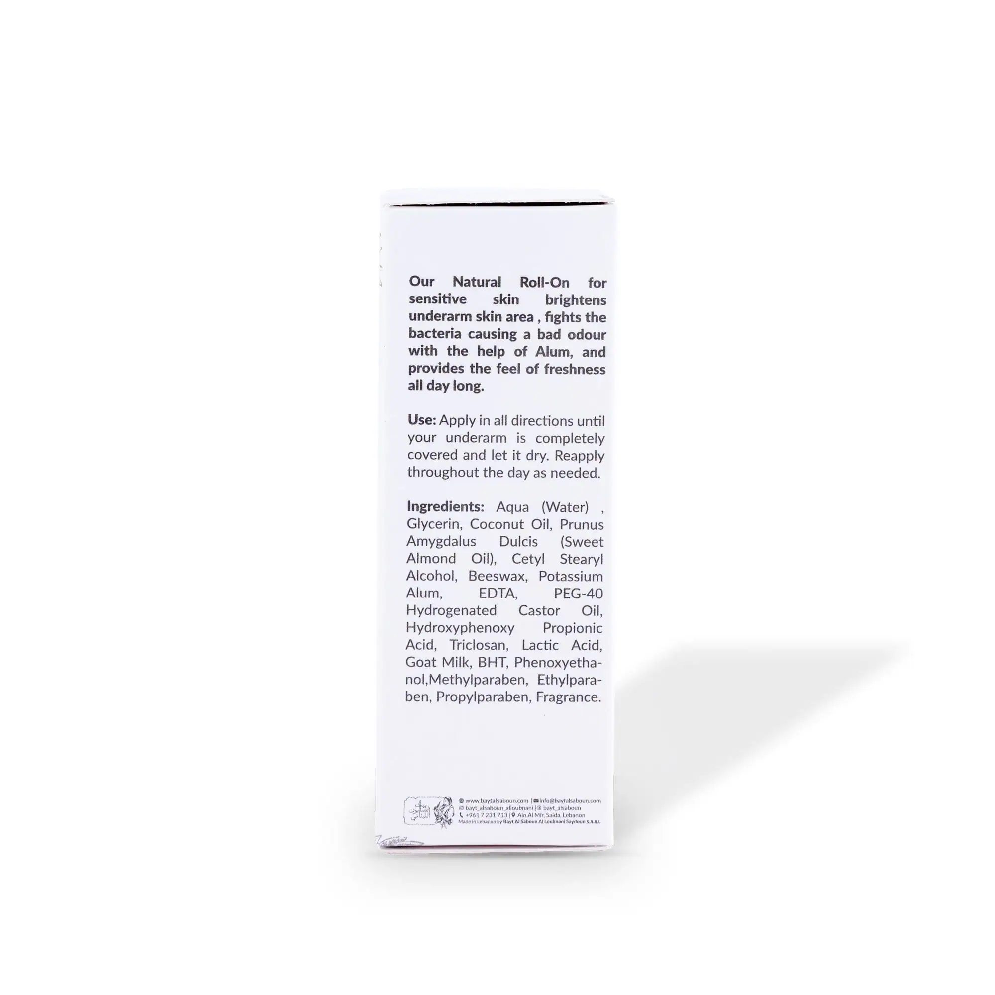 Goat Milk Brightening Roll-on Deodorant 50ml - Image 3