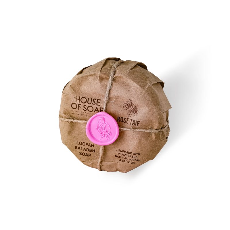 Rose Taif Loofah Baladi Soap 300g