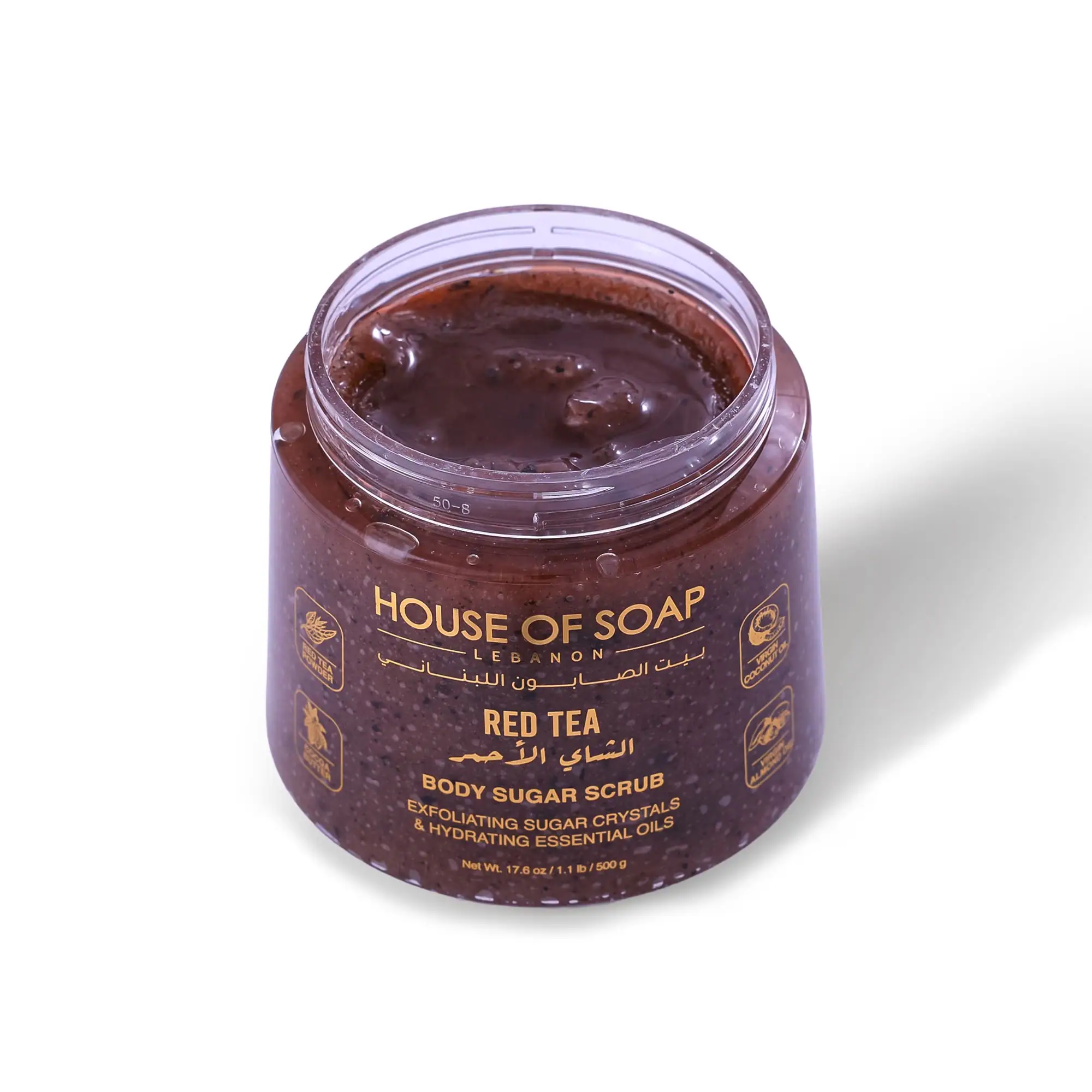 Red Tea Body Sugar Scrub 500g - Image 2