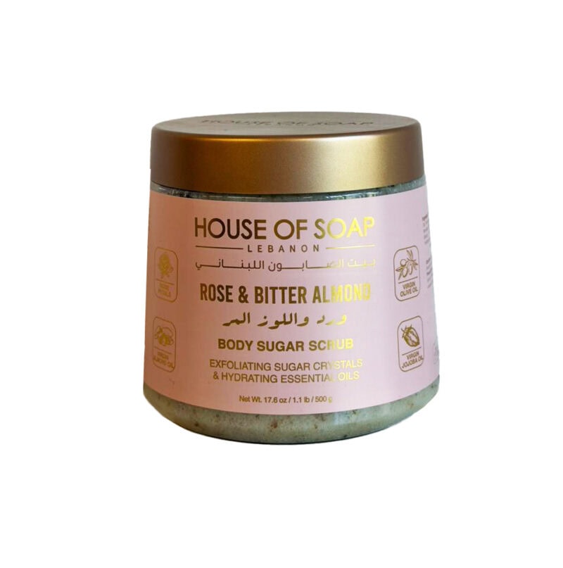 Rose & Bitter Almond Body Sugar Scrub 500g