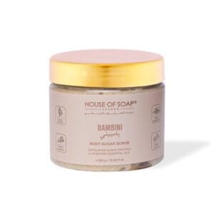 Naturally luxurious, fragrant and handmade skincare Bambini Body Sugar Scrub by House of Soap