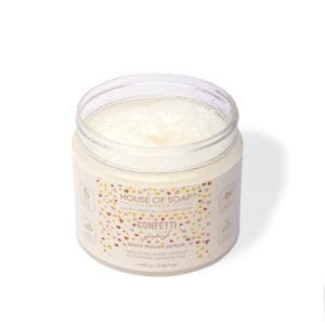 Naturally luxurious, fragrant and handmade skincare Confetti Body Sugar Scrub by House of Soap