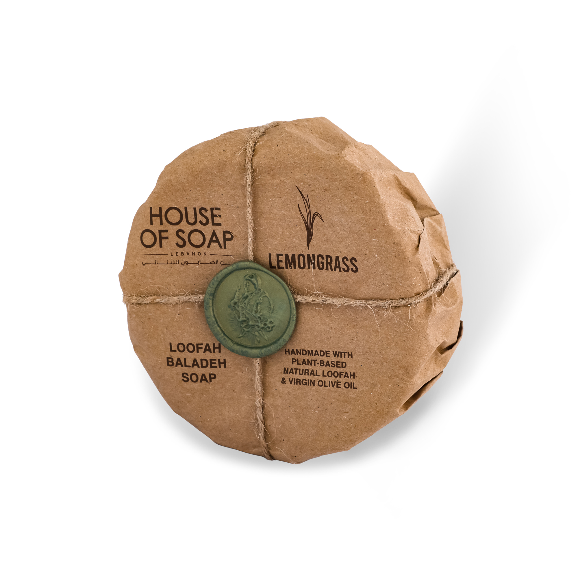 Lemongrass Loofah Baladi Soap 300g